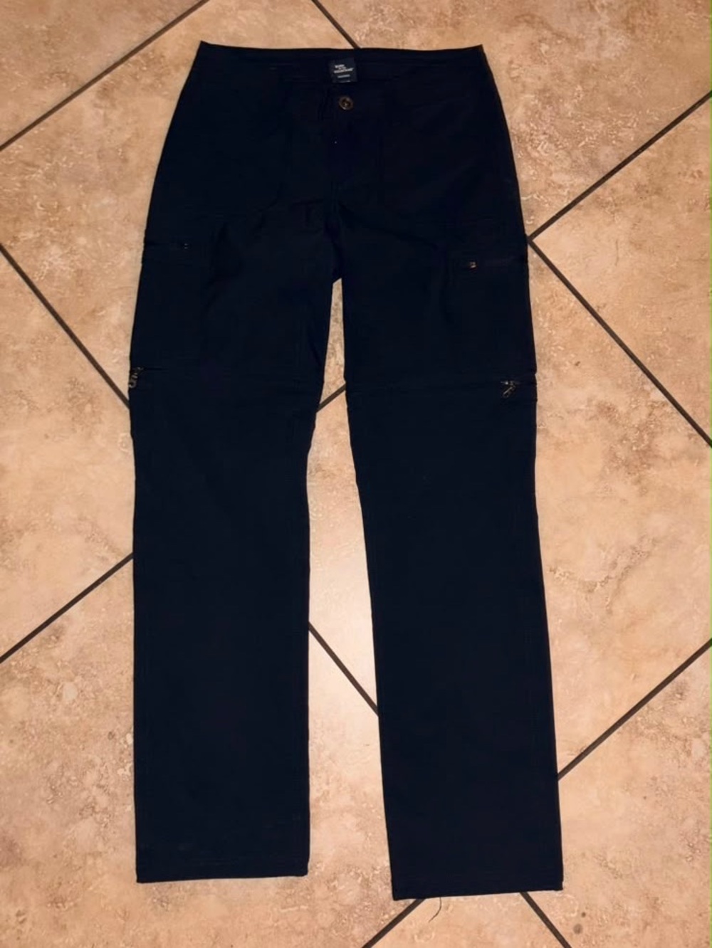 Kuhl Horizn Recco Pants Women's 2 reg, Black Convertible Zip Off Stretch Hiking